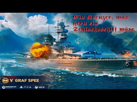 World of Warships Legends - GRAF SPEE - Tier 5 - Ein Schlachtschiff was keins ist[gameplay/ deutsch]