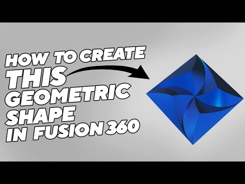 How to create geometric shape in fusion 360 |#Fusion360 tutorials
