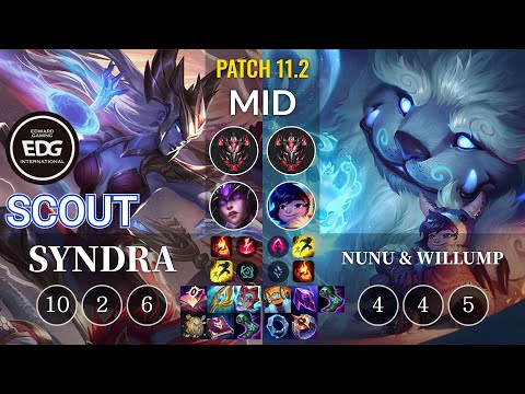EDG Scout Syndra vs Nunu & Willump Mid - KR Patch 11.2