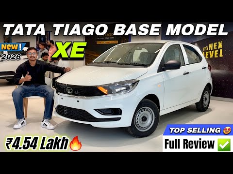 2025 New Tata Tiago XE Detailed Review ✅ | Tata Tiago Base Model New Price & Updated Features 🔥