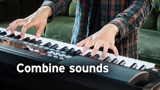 Video thumbnail for Korg EK-50 Features - Playing and combining sounds by Korg UK