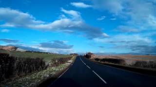 Winter Afternoon Drive To Balmullo Fife Scotland