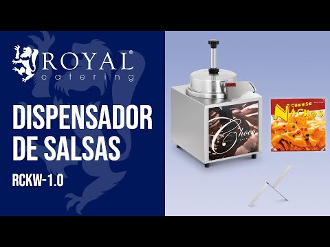 vídeo - Dispensador de salsas - con calentamiento - queso para nachos - chocolate - 3,3 L