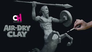 I Sculpted a Mythical Centaur in Air-Dry Clay | Step-by-Step [ Timelapse ]