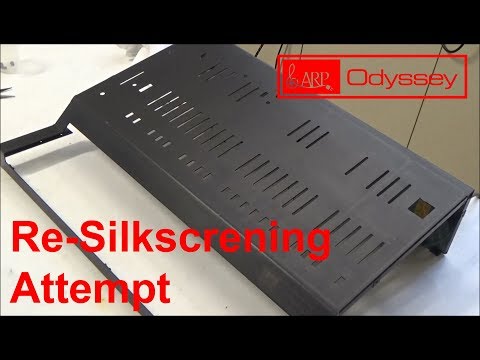 Attempting to Re-Silkscreen a Vintage ARP Odyssey - Synthchaser #122