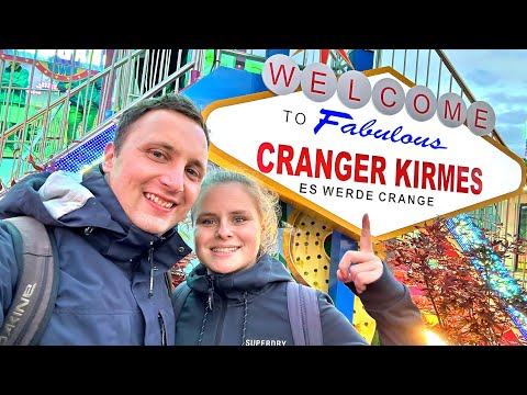 Cranger Kirmes 2023 - Die GRÖSSTE Kirmes in NRW bei REGEN! ☔️ | Vlog