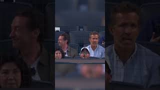 Hugh Jackman and Ryan Reynolds are at the Yankees game tonight ????