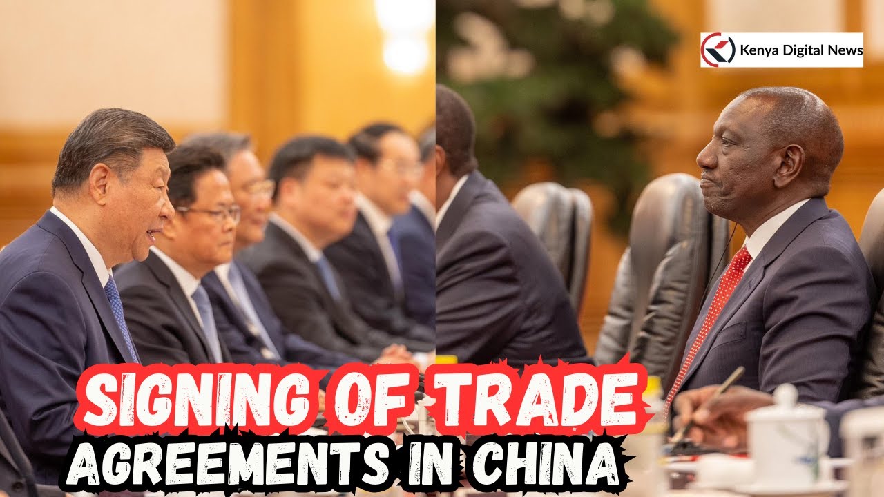 President Ruto Joins President Xi Jinping in Witnessing the Signing of Trade Agreements in Beijing!