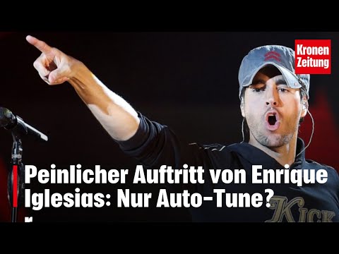 Peinlicher Auftritt von Enrique Iglesias: Kann er denn überhaupt singen? | krone.tv NEWS