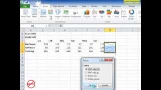 Excel Sparklines – Mini Charts