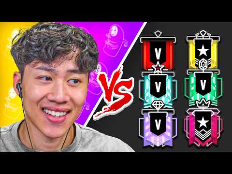 1V1 vs EVERY Rank In Rainbow Six Siege!