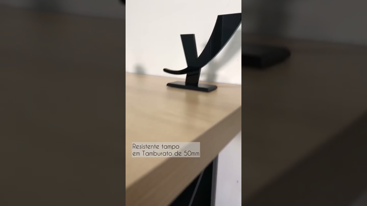 Thumbnail do vídeo - Escrivaninha Tokyo - Carvalho/Preto