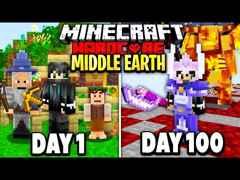 I Survived 100 Days in Middle Earth on Minecraft.. Here's What Happened..