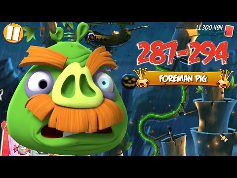 BAMBOO FOREST SNOTTING HILL - ANGRY BIRDS 2 PC LEVEL 287-294 BOSSLEVEL FOREMAN PIG