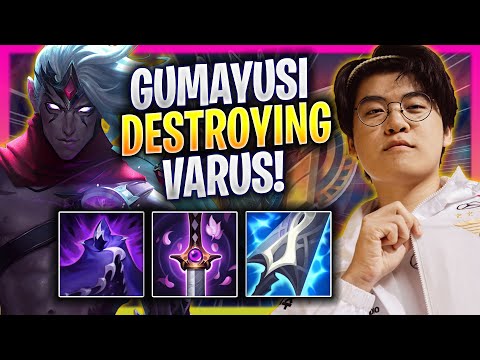 GUMAYUSI DESTROYING WITH VARUS! - T1 Gumayusi Plays Varus ADC vs Ashe! | Season 2024