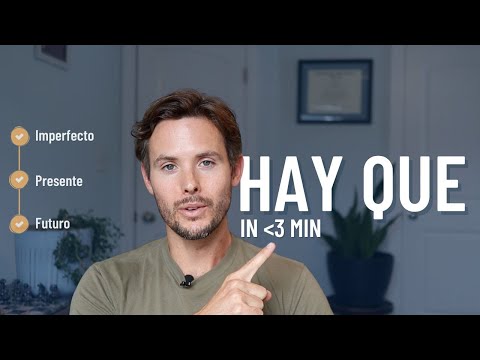 3 Min Spanish: How to use "Hay Que" in Different Contexts & Tenses