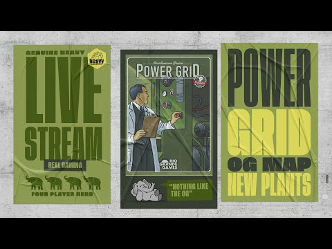 Power Grid: Germany w/New Power Plant #-1 5p Teaching, Play-through, & RoundTable by Heavy Cardboard