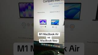M1 MacBook Air vs MacBook Neo - how close are they? ##macbookneo##m1macbookair##igageit##techtok