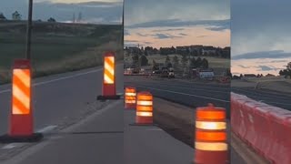 Traffic Drums, Vertical Panels, Barriers, and More | Road Work On Meridian Road