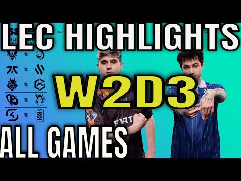 LEC Highlights ALL GAMES W2D3 27-01-25 - Week 2 Day 3