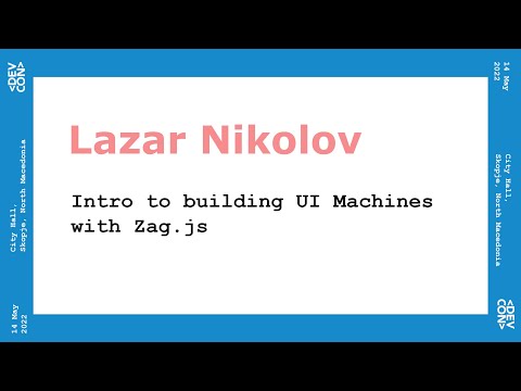 Intro to building UI Machines with Zag.js (English)