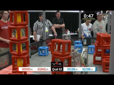2015 VRC Sci Q62 - 8000D 4184G vs 3818B 8229B - 72 to 67 - VEX Worlds 2015 - Science Division