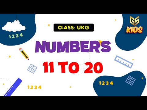 11 to 20 in numbers - UKG (Math) Gyansrota Kids