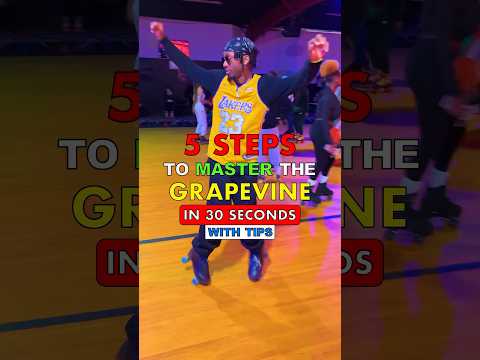 5 Steps To Help Master The GrapeVine With Tips #rollerskating #rollerskatingtips