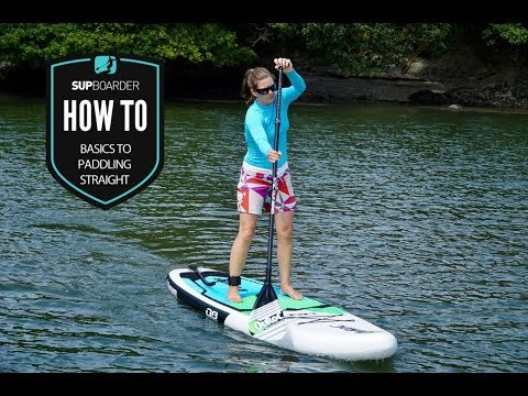 Basics to paddling straight on a SUP / Getting into SUP how to video thumbnail