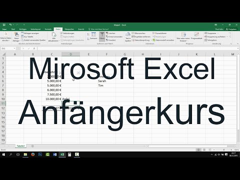 Excel Grundlagen für Anfänger - Der Grundkurs für Einsteiger [Tutorial, Anfängerkurs]