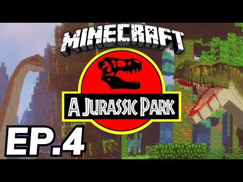 Jurassic Park: Minecraft Modded Survival Ep.4 - Unlimited Power!!! (Minecraft Dinosaurs)
