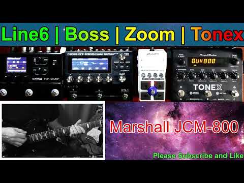 Line6 HX Stomp | Boss GT-1000 Core | Zoom MS-50G+ (Plus) | Tonex AmpliTube | Marshall Tone | Part 2