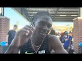 Tate Taylor Reacts To 20 05 200m High School Record At Tom Jones Excited For Pro 4x100m Tomorrow