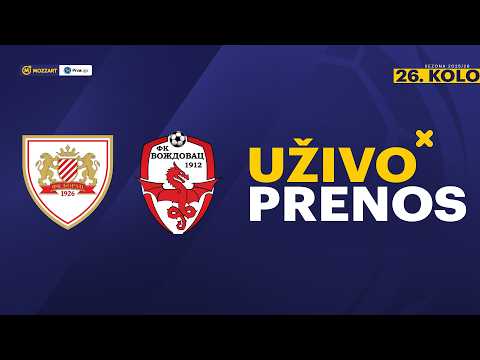 Borac 1926 - Voždovac Mozzart Bet Prva liga Srbije 2025/26 26. Kolo