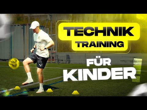 Komplettes Techniktraining für Kinder mit Hütchen & Ball – Ballgefühl, Dribbling & Kontrolle!