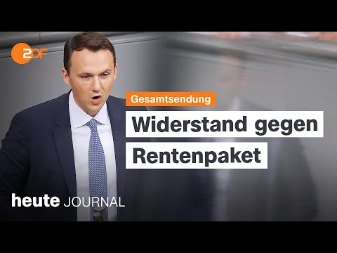 heute journal vom 14.10.25 Wehrpflicht per Losverfahren, „Junge Gruppe“ kritisiert Rentenpaket