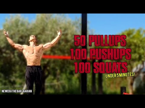 2020 5MD (50 Pullups - 100 Pushups - 100 Squats under 5 minutes!) - NewEra The Bar-Barian