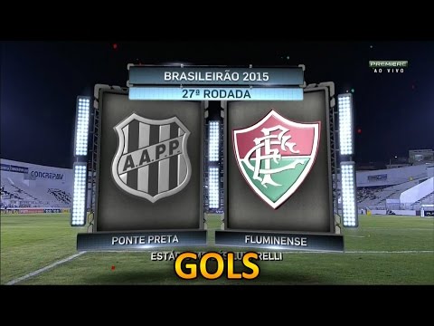 Gols, Ponte Preta 3 x 1 Fluminense - Brasileirão 19/09/2015