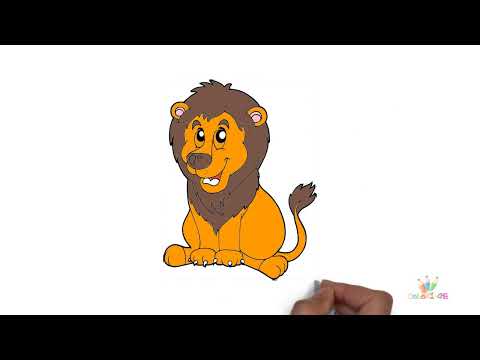 Coloriage lion à imprimer - Coloriagecrayon