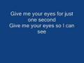 give me your eyes by brandon heath (lyrics)