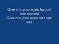 give me your eyes by brandon heath (lyrics) 