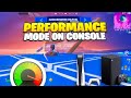 NEW HOW TO GET PERFORMANCE MODE ON CONSOLE LOW MESHES MOBILE BUILDS PS4 XBOX PS5 TEST