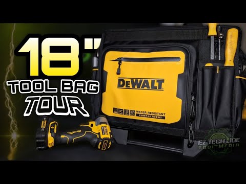 Moving All Of My Roadside Tools Into The Dewalt 18" Rolling Tool Bag!