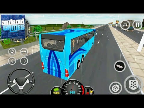 Coach Bus Simulator 2018 - Blue Mobile Bus Driving - Android Gameplay FHD