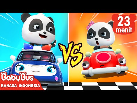 Balapan Mobil Mainan | Lagu Mobil Mainan | Mobil Polisi | Lagu Anak-anak | BabyBus Bahasa Indonesia