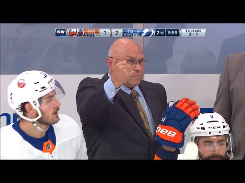 New York Islanders' Coach's Challenge Against The Tampa Bay Lightning For Offside