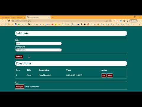 Notes Making in PHP Application Projects
