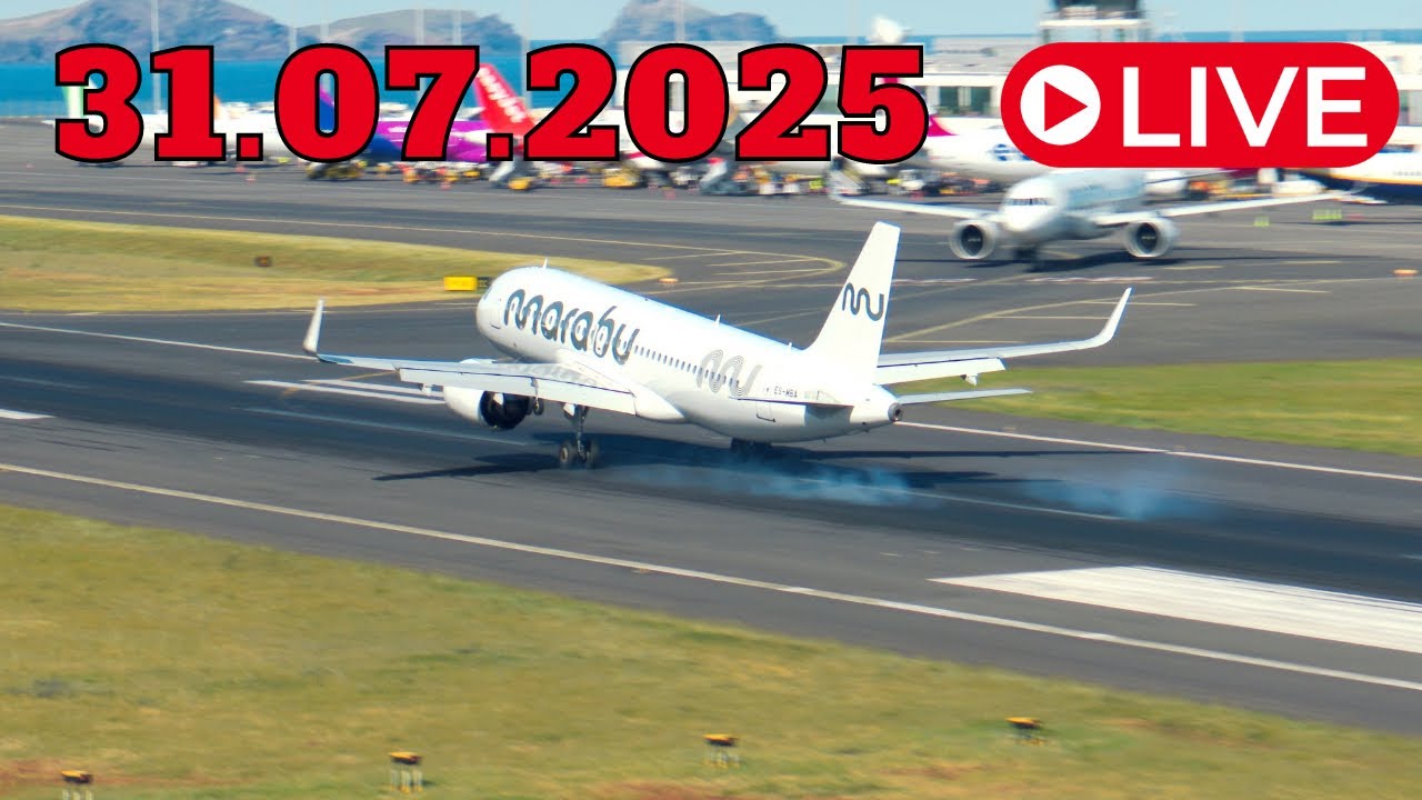 Live webcam view of Madeira Airport Live View