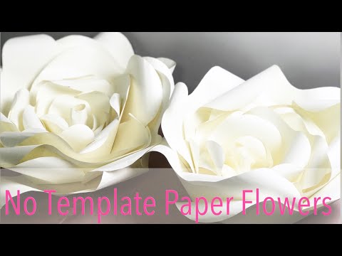 Making Paper Flowers with NO TEMPLATE | How To