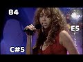 Mariah Carey Slaying The And In The Middle Of The Night Note Live Throughout The Years